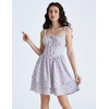 image:imageScarlet Darkness Floral Mini Corset Dress Women Teens Sundress with PocketsBlue Brown Orange Floral