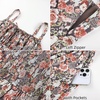 image:imageScarlet Darkness Floral Mini Corset Dress Women Teens Sundress with PocketsBrown Orange Floral
