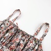image:imageScarlet Darkness Floral Mini Corset Dress Women Teens Sundress with PocketsBrown Orange Floral
