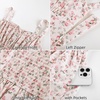 image:imageScarlet Darkness Floral Mini Corset Dress Women Teens Sundress with PocketsNeutral Tone Floral