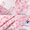 image:imageScarlet Darkness Floral Mini Corset Dress Women Teens Sundress with PocketsPink Floral