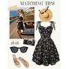 image:imageScarlet Darkness Floral Mini Dress for Women Corset Graduation SundressBlack Floral