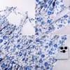 image:imageScarlet Darkness Floral Mini Dress for Women Corset Graduation SundressBlue Ditsy