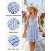 image:imageScarlet Darkness Floral Mini Dress for Women Corset Graduation SundressBlue Floral