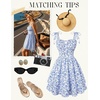 image:imageScarlet Darkness Floral Mini Dress for Women Corset Graduation SundressBlue Floral