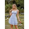 image:imageScarlet Darkness Floral Mini Dress for Women Corset Graduation SundressBlue Floral