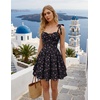 image:imageScarlet Darkness Floral Mini Dress for Women Corset Graduation SundressCherry Blossoms