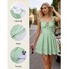 image:imageScarlet Darkness Floral Mini Dress for Women Corset Graduation SundressGreen Daisies