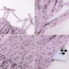 image:imageScarlet Darkness Floral Mini Dress for Women Corset Graduation SundressLavender Wildflower