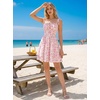 image:imageScarlet Darkness Floral Mini Dress for Women Corset Graduation SundressPink Floral