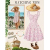 image:imageScarlet Darkness Floral Mini Dress for Women Corset Graduation SundressPink Floral