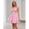 image:imageScarlet Darkness Floral Mini Dress for Women Corset Graduation SundressPink Flower
