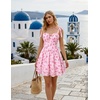 image:imageScarlet Darkness Floral Mini Dress for Women Corset Graduation SundressPink Flower