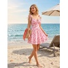image:imageScarlet Darkness Floral Mini Dress for Women Corset Graduation SundressPink Flower