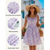image:imageScarlet Darkness Floral Mini Dress for Women Corset Graduation SundressPurple Floral