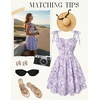image:imageScarlet Darkness Floral Mini Dress for Women Corset Graduation SundressPurple Floral