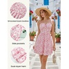 image:imageScarlet Darkness Floral Mini Dress for Women Corset Graduation SundressRed Floral