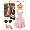 image:imageScarlet Darkness Floral Mini Dress for Women Corset Graduation SundressRed Floral