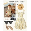 image:imageScarlet Darkness Floral Mini Dress for Women Corset Graduation SundressYellow Floral