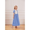 image:imageScarlet Darkness Girls Renaissance Dress Puff Sleeve Maxi Cosplay DressesLight Blue