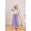 image:imageScarlet Darkness Girls Renaissance Dress Puff Sleeve Maxi Cosplay DressesPurple