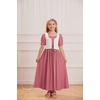 image:imageScarlet Darkness Girls Renaissance Dress Puff Sleeve Maxi Cosplay DressesRose Red