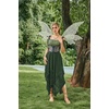 image:imageScarlet Darkness Lace Skirt for Women Asymmetrical Flowy Boho Maxi SkirtsArmy Green