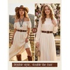 image:imageScarlet Darkness Leather Belt Women Embroidered Cowgirl BeltDark Brown