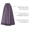 image:imageScarlet Darkness Long Maxi Skirts for Women Elastic High Waist Drawstring Renaissance Skirt with Pockets