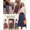 image:imageScarlet Darkness Maxi Skirts for Women Boho Floral High Waist Long SkirtVintage Black