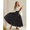 image:imageScarlet Darkness Maxi Skirts for Women Long Flowy Boho Renaissance SkirtBlack