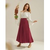 image:imageScarlet Darkness Maxi Skirts for Women Long Flowy Boho Renaissance SkirtBurgundy