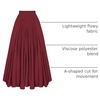 image:imageScarlet Darkness Maxi Skirts for Women Long Flowy Boho Renaissance SkirtBurgundy