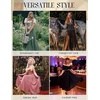 image:imageScarlet Darkness Maxi Skirts for Women Long Flowy Boho Renaissance SkirtCamel