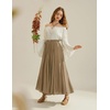 image:imageScarlet Darkness Maxi Skirts for Women Long Flowy Boho Renaissance SkirtCamel