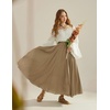 image:imageScarlet Darkness Maxi Skirts for Women Long Flowy Boho Renaissance SkirtCamel