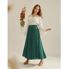 image:imageScarlet Darkness Maxi Skirts for Women Long Flowy Boho Renaissance SkirtDark Green