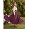 image:imageScarlet Darkness Maxi Skirts for Women Long Flowy Boho Renaissance SkirtDeep Maroon