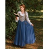 image:imageScarlet Darkness Maxi Skirts for Women Long Flowy Boho Renaissance SkirtDemin Blue