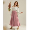 image:imageScarlet Darkness Maxi Skirts for Women Long Flowy Boho Renaissance SkirtDusty Rose