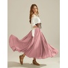 image:imageScarlet Darkness Maxi Skirts for Women Long Flowy Boho Renaissance SkirtDusty Rose