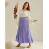 image:imageScarlet Darkness Maxi Skirts for Women Long Flowy Boho Renaissance SkirtLavender