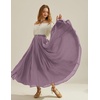 image:imageScarlet Darkness Maxi Skirts for Women Long Flowy Boho Renaissance SkirtLight Purple