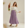 image:imageScarlet Darkness Maxi Skirts for Women Long Flowy Boho Renaissance SkirtLight Purple