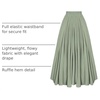 image:imageScarlet Darkness Maxi Skirts for Women Long Flowy Boho Renaissance SkirtMint Green