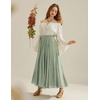 image:imageScarlet Darkness Maxi Skirts for Women Long Flowy Boho Renaissance SkirtMint Green