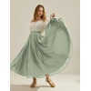image:imageScarlet Darkness Maxi Skirts for Women Long Flowy Boho Renaissance SkirtMint Green
