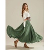 image:imageScarlet Darkness Maxi Skirts for Women Long Flowy Boho Renaissance SkirtOlive Green