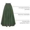 image:imageScarlet Darkness Maxi Skirts for Women Long Flowy Boho Renaissance SkirtOlive Green