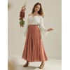 image:imageScarlet Darkness Maxi Skirts for Women Long Flowy Boho Renaissance SkirtOrange